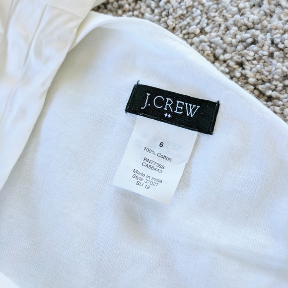 White J.Crew One Shoulder Cocktail Dress - Picture 8 of 8
